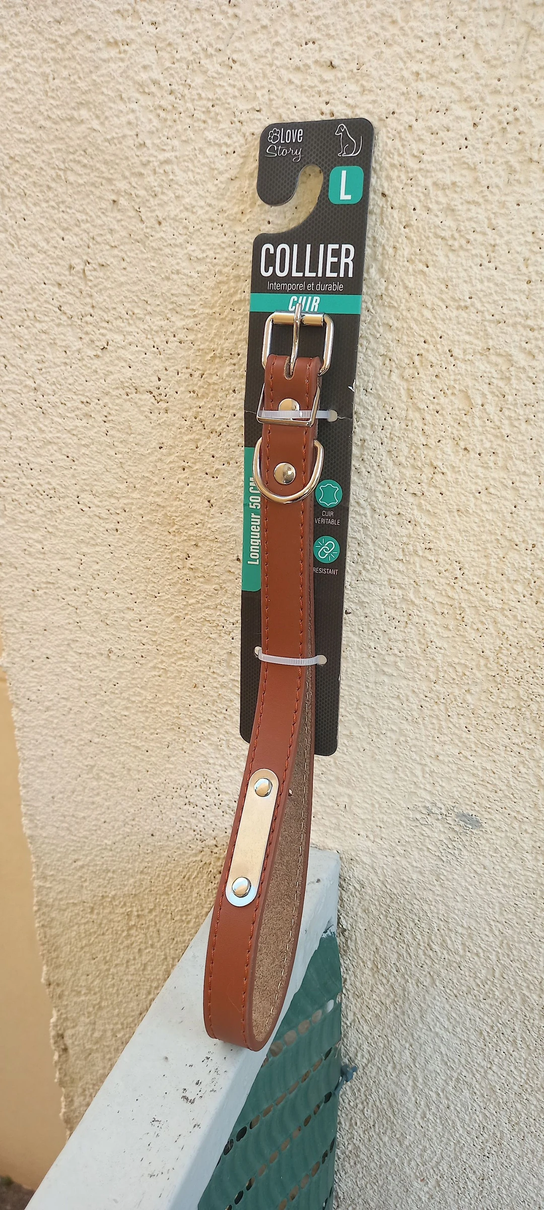 Leren hondenhalsband maat L – photo 6